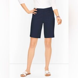 Talbots 14 Perfect Shorts black bermuda cotton spandex